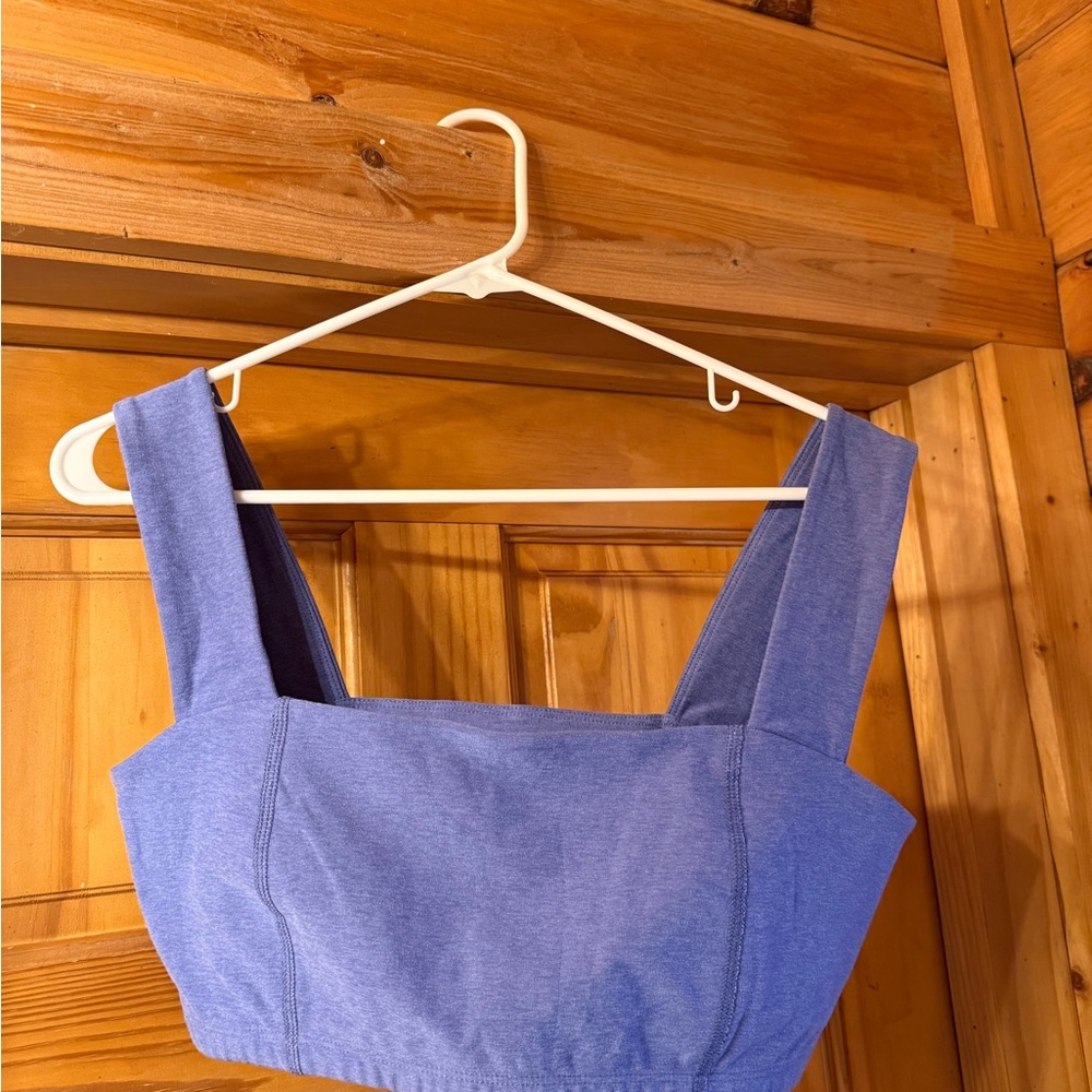 Beyond Yoga Spacedye Squared Bra - Indigo Heather Size Large